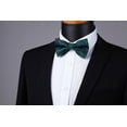 thumbnail image 5 of HISDERN Men's Green Paisley Suspenders Bow Tie Set Handkerchief Strong 6 Clips Y-Back Adjustable, 5 of 8