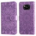 thumbnail image 4 of Funda tipo cartera GANGXUN para Xiaomi Poco X3 NFC , diseño girasol, cuero PU, soporte, cierre magnético, tarjetero, 4 of 5