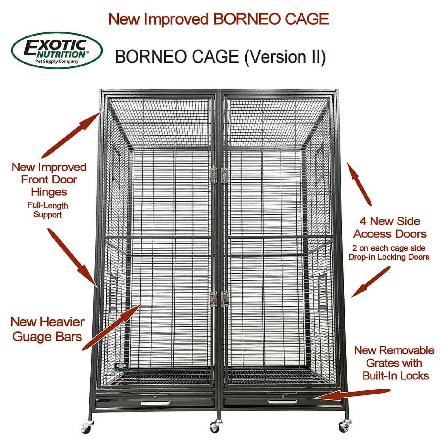 Borneo Cage - for Sugar Gliders, Squirrels, Marmosets & Other