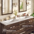 thumbnail image 4 of Eviva Lugano 60" Gray Oak Modern Bathroom Vanity with White Integrated Acrylic Double Sink, 4 of 7