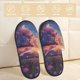 thumbnail image 2 of Fotbe Dreamy Dandelion Sunset Pantuflas Peludas para Mujer con Estampado, Zapatillas de Peluche, Zapatos de Invierno para Casa, Uso Interior y Exterior-Medium, 2 of 8