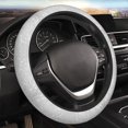 thumbnail image 5 of Zufioo Silver Glitter Print Elastic Steering Wheel Cover, Anti-Slip Car Interior Protector for SUV, Truck, Van, 5 of 6
