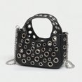 thumbnail image 2 of Cuerpo Cruzado Elegante Bolso Hombro Mujeres PU Hasp Cierre Chic Hobo Bagm, 2 of 9