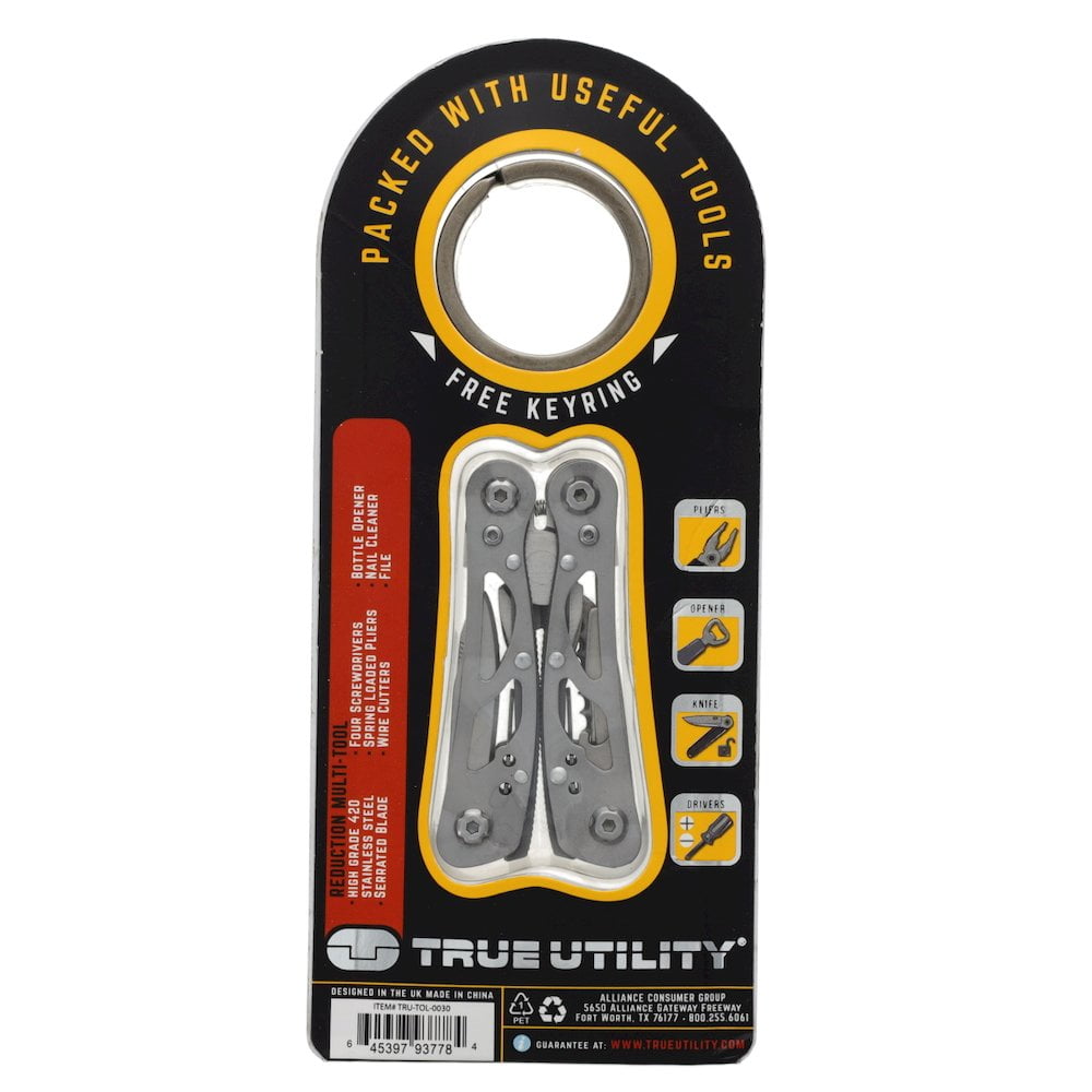 True TRUTOL0030 11-in-1 Multi-tool, Stainless Steel