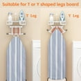 thumbnail image 3 of Shoreew Ironing Board Holder Wall Mount Iron Holder Over The Door Ironing Board Hanger for T And Y Shaped Leg Boards Laundry Room Organization And Storage, 3 of 7