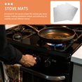thumbnail image 4 of Raindrops 4Pcs Plated Silver Stove Mats for Gas Stoves Reusable Thickened Protector Pads with Easy Replacement, 4 of 8