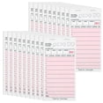 thumbnail image 1 of Bloques de notas para servidor ZPARNO, 20 unidades, color rosa, 300 hojas, para camarera, 1 of 5