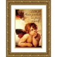 thumbnail image 1 of Sommers, Mindy 11x14 Gold Ornate Wood Framed with Double Matting Museum Art Print Titled - Cherub, 1 of 4