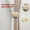 thumbnail image 3 of 2 lazos para cortinas, hebillas para cortinas, lazos para cortinas, bonitos lazos para cortinas con flores, cuerda decorativa para tratamiento de ventanas de dormitorio, 3 of 5
