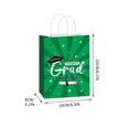 thumbnail image 3 of 10 Pack Graduation Kraft Paper Bags, White Gift Tote Pouches, Multipurpose Shopping Sack, Lightweight Packaging Bag for Birthday Party and Jewelry Storage, 3 of 5