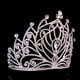 11.5cm de Haut Grand Cristal Mariage Fête de Mariage Concours Prom Tiara et Couronnes Peigne – image 2 sur 8