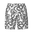 thumbnail image 4 of Lsque Mens Swim Trunks Hand Drawn Snake Pattern - Bathing Suit Compression Liner - Beach Swim Shorts Swimwear - (S-3XL) - Stretch Quick Dry -Medium, 4 of 9