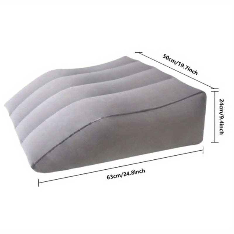 Leg Elevating Pillow, Inflatable Wedge Pillows for Sleeping, Leg Pillow Elevation Blood Circulation and Reduce Swelling, Comfort Bolster Pillow for Legs for Pregnant, Surgery and Injury