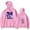 Pink, variant on Dei V Los Flavorz USA Tour 2025 Merch Hoodie Pockets Drawstring Unisex Hooded Sweatshirt Fashion Clothing