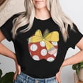 thumbnail image 2 of Teacher Coquette Pencil Bow And Apple T-Shirt - Women’s Teacher Appreciation Tee, Cute School Supplies and Apple Graphic Shirt, 2 of 3