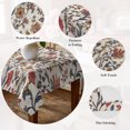 thumbnail image 5 of Orange Red Leaf Table Cloth Waterproof Tablecloths, Vintage Farmhouse Boho Pastoral Tribal Tablecloth Dining Table Cover for Kitchen Party Tabletop Outdoor, Rectangle Tablecloth 52x70 Inch, 5 of 9