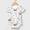 thumbnail image 2 of Sea Life Ocean Animals Baby Bodysuits for Boy Girl Whale Jellyfish Sea Horse Turtle Corals Short Sleeve Onesies Bodysuits, 2 of 7