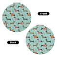 thumbnail image 2 of Picia Christmas Dachshund for Compact Vanity Mirror , Travel Makeup Mirror , Portable Magnifying Cosmetic Mirror for Daily, Work, Business-Round Shape, 2 of 9
