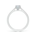 thumbnail image 2 of ANGARA IGI Certified Lab Grown 1 Ct Diamond Engagement Ring for Women in 14K White Gold (Size-7.7x5.7mm|Color-F-G|Clarity-VS) | April Birthstone, Anniversary, Jewelry Gift for Women | Diamond Ring, 2 of 7