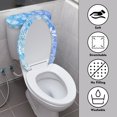 thumbnail image 4 of HELLHERO Snowflake Toilet Protector Cover with Fits All Toilet Shapes 2-Piece Toilet Lid Cover 17"x21" for Elastic Bottom, 4 of 8