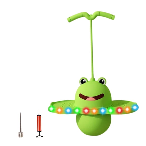 Pelota de salto Pogo, pelota que rebota con bomba de balón, juguete de salto alto para niños, tabla de salto para juegos, juguetes de entrenamiento en Verde