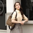 thumbnail image 3 of Sunyuer Canvas Tote Bag for Women, Crossbody Bag Handbag with Zipper Shoulder Bag for Shopping Travel Work, 3 of 6