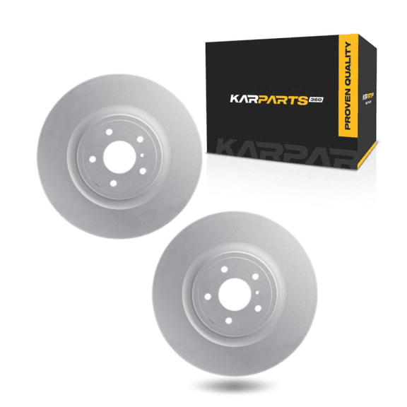 KarParts360 For Infiniti Q60 2014 2015 Brake Rotors Front | Cast Iron Rotor Material