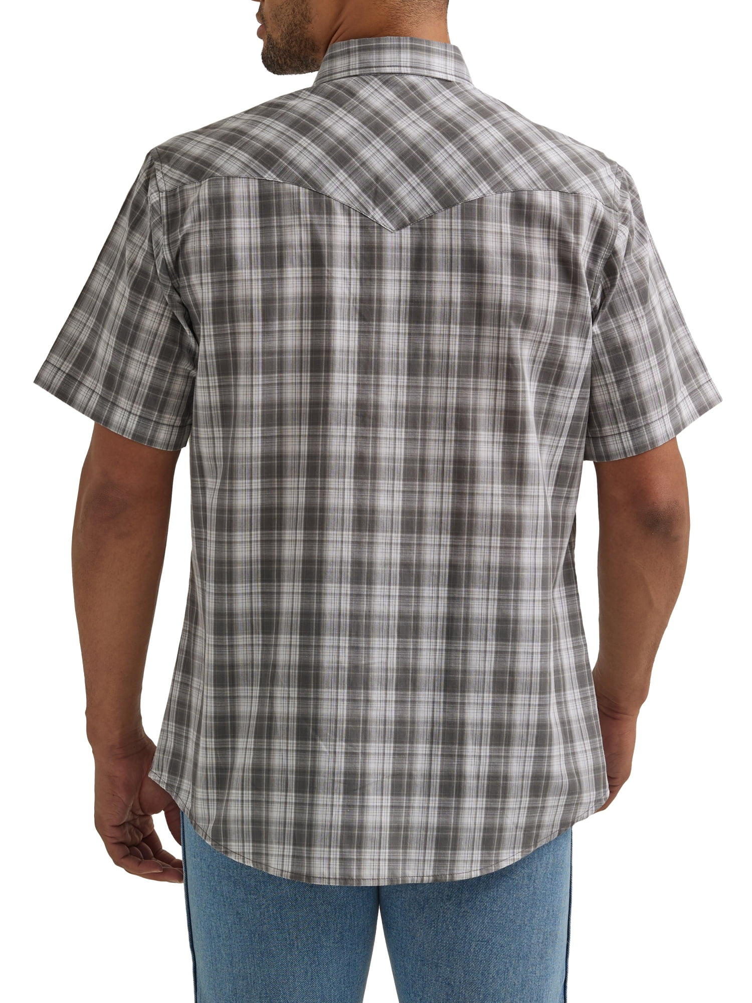 Wrangler Men's Short Sleeve Western Shirt, Size S-5XL