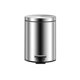thumbnail image 1 of Kearding Cubo de basura silencioso de acero inoxidable, contenedores de basura para el baño y la sala de estar, contenedor de basura con tapa redonda Suministros de limpieza para el hogar 12L Kearding HA067962-03, 1 of 6