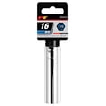 thumbnail image 3 of Performance Tool Socket W32416 1/2 Inch Drive; 16 Millimeter; Metric; Deep Socket; 6 Point; Polished Nickel Chrome Plated; Vanadium Alloy Steel; Single, 3 of 3