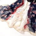 thumbnail image 4 of Seductiva Ponchos for Women 160*50cm Women Flower Print Long Soft Wrap Scarf Silk Shawl Scarves Polyester Scarf 1PC, 4 of 6