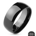 thumbnail image 3 of Unisex Stainless Steel 316 Black Ion Plated Wedding Band Ring 6 or 8mm Width 06 mm Size 07, 3 of 4