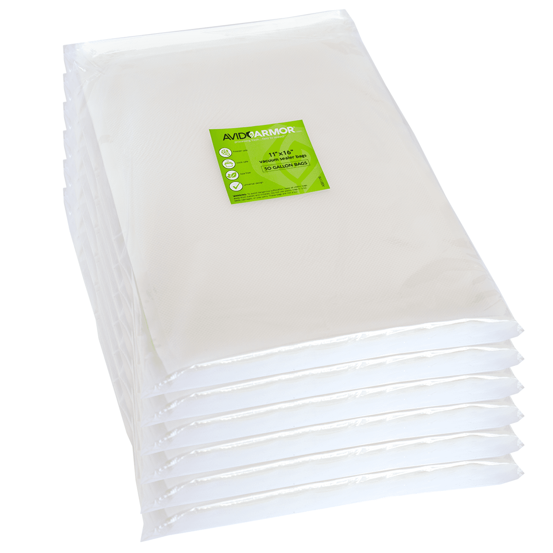 300 Gallon 11x16 Heavy Duty Embossed Vacuum Sealer Bags Food Saver