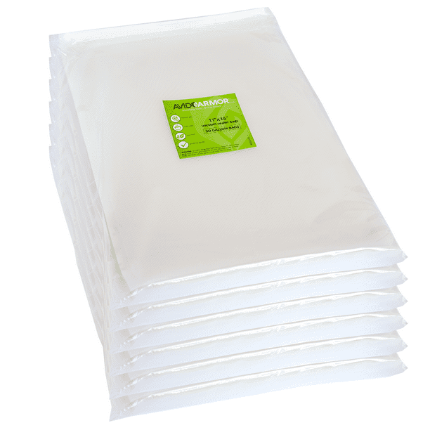 Avid Armor 300 Gallon 11x16 Heavy Duty Embossed Vacuum Sealer Bags Food Saver & Money Saver on