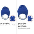 thumbnail image 4 of Zando Baby Kids Winter Hats and Gloves Sets for Boys Warm Winte Fleece Earflap Beanie Royal Blue 1-2T, 4 of 4