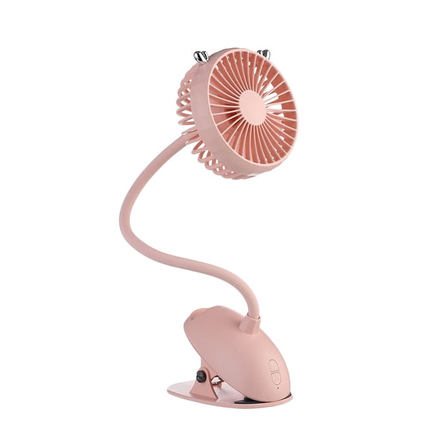 Mini ventilador de clip de cuello flexible portátil, ventilador de cuna para bebé, ventilador de refrigeración de escritorio USB recargable, velocidad ajustable Noticed JJ25425-02B