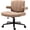 Pure Brown, variant on Criss Cross Desk Chair, Adjustable Wide Rolling Office Chairs for Women, Comfortable Cross Legged with Arms and Wheels, Gaming Vanity Chairs, Green