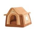 thumbnail image 3 of Caseta para perros, cueva para cachorros, sofá acogedor, portátil, suministros para mascotas, base antideslizante desmontable M, 3 of 9