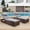 Gray, variant on Wiilayok Outdoor Chaise Lounge Set of 2,Rattan Wicker Chaise Lounge with Adjustable Backrest, Outdoor Reclining Chairs for Garden Pool Backyard Deck,Dark Blue