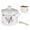 Boho Style, variant on STP GOODS Viburnum Ceramic Honey Jar with Lid and Wooden Spoon 14.2 fl oz (420 ml) Honey Pot Storage Jar Storage Container for Home Kitchen, Red, Green, White