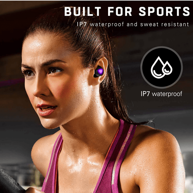 UrbanX Street Buds Plus For Ulefone Note 6 - True Wireless Earbuds w/Hands  Free Controls (Wireless Charging Case Included) - Purple