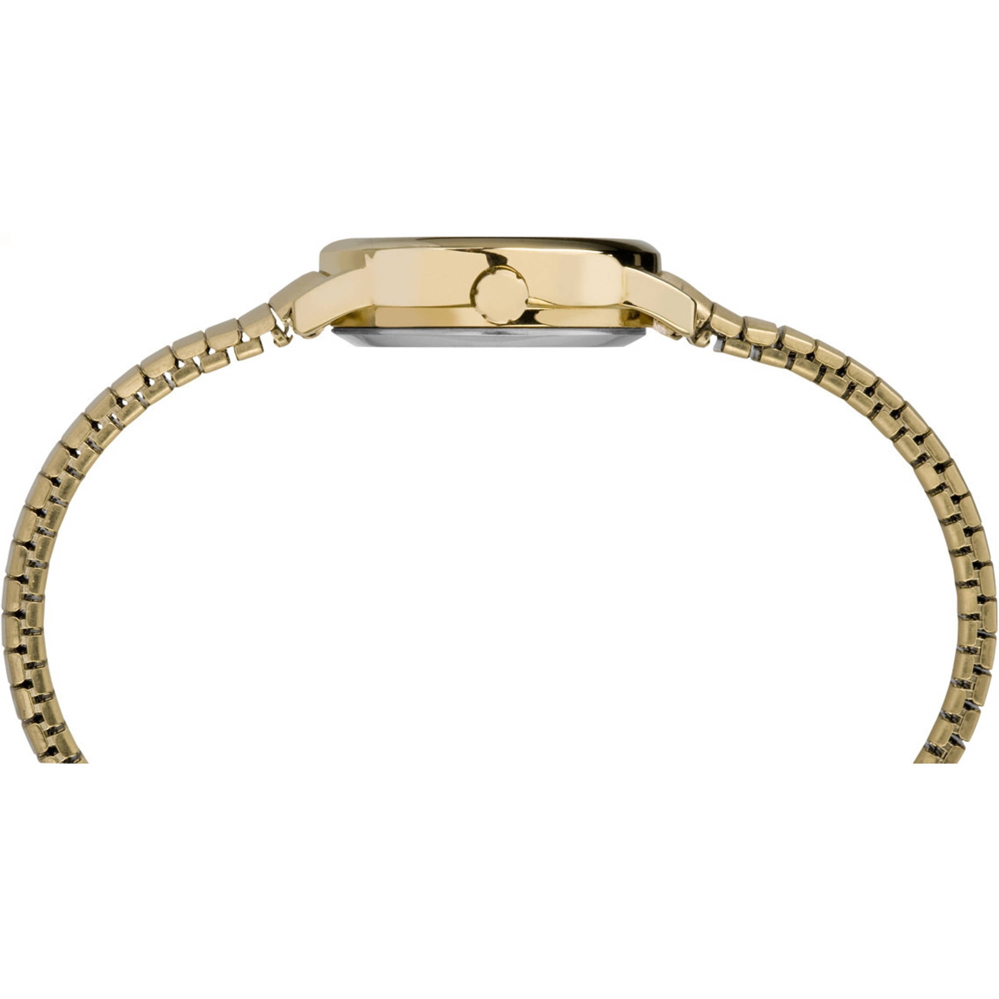 Timex Women's Easy Reader Date Gold/White 25mm Casual Watch, Tapered Expansion Band
