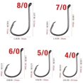 thumbnail image 6 of Drasry Fishing Hooks Set High Carbon Steel Jig Bait Sharp Fish Hook for Saltwater Freshwater 70Pcs Large Octopus Hooks(4/0to8/0), 6 of 6
