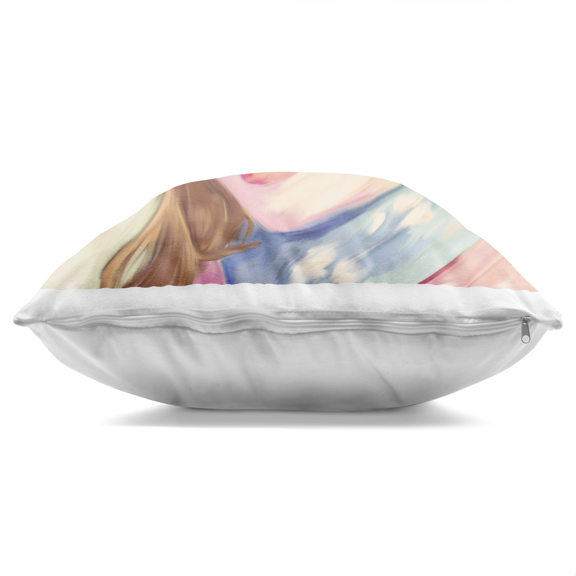 Stupell Industries Pastel Cowgirl Brunette Decorative Printed Throw Pillow, design by Kim Allen
