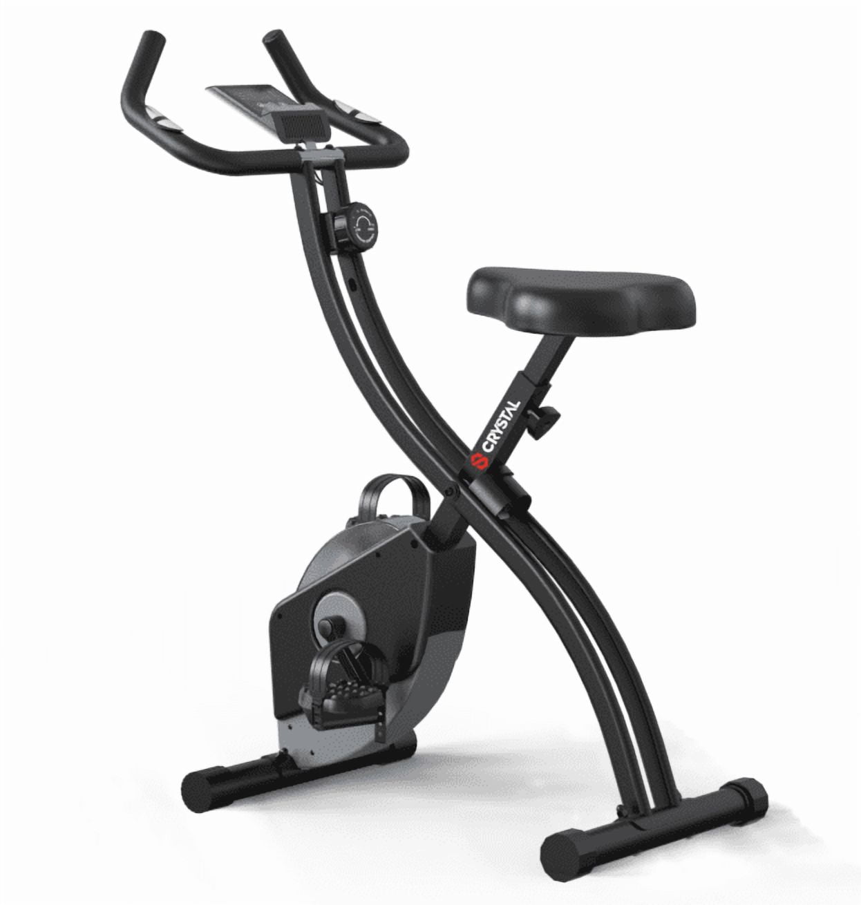 FITNATION Foldable Stationary Exercise Bike, Upright and Recumbent
