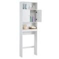thumbnail image 5 of 77" Over The Toilet Storage Cabinet,Over Toilet Bathroom Storage Organizer with Open Shelves and Double Doors,Bathroom Organizer Space Saver Over Toilet,Space Saving Storage Cabinet for Bathroom, 5 of 7