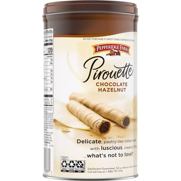 Pepperidge Farm Pirouette Chocolate Hazelnut Cookies - 13.5oz