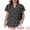 Black, variant on DARING DIVA Women's Plus Summer Ruffle V Neck Double Short Tops 1X Black