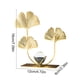 thumbnail image 3 of Escultura de metal con hoja de ginkgo y decoración de escritorio, estatua de pan de oro para estantería y decoración de mesa en la oficina, 3 of 6