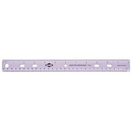 Alvin 12" Plastic 3-Ring Binder Ruler